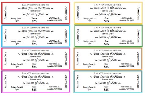 How to make tickets for events and fundraisers .